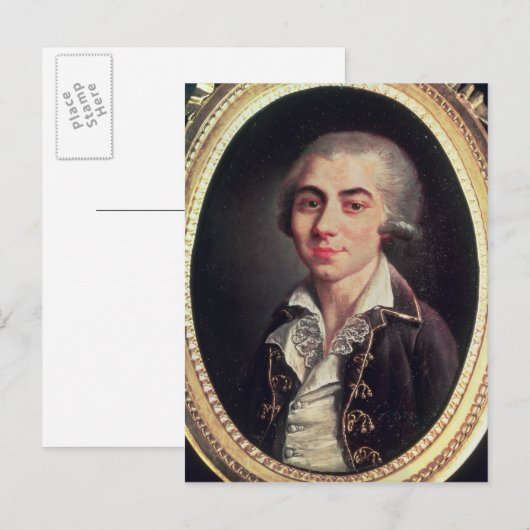 Portrait von Andre Chenier Postkarte (Vorne/Hinten)