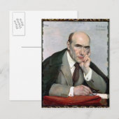 Portrait von Andre Gide 1924 Postkarte (Vorne/Hinten)