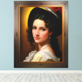 Portrait von Andrea Heshenburg von Xzendor7 Leinwanddruck (Insitu (Holzboden))