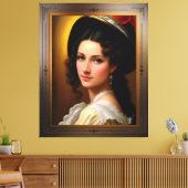 Portrait von Andrea Heshenburg von Xzendor7 Leinwanddruck (Insitu (Wohnzimmer))