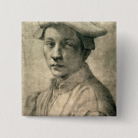 Portrait von Andrea Quaratesi, c.1532 Button (Vorderseite)