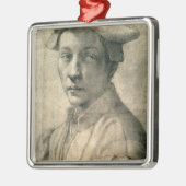 Portrait von Andrea Quaratesi, c.1532 Silbernes Ornament (Links)