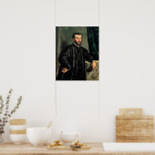 Portrait von Andrea Vesalius Poster (Küche)