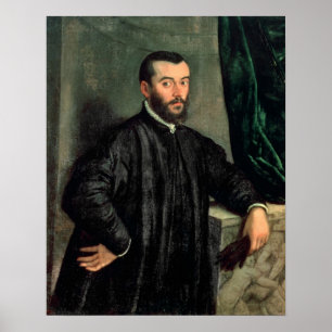 Portrait von Andrea Vesalius Poster