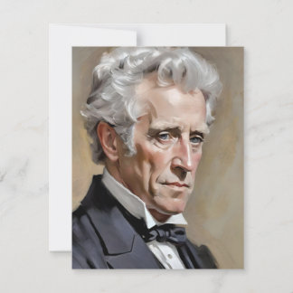 Portrait von Andrew Jackson Feiertagskarte