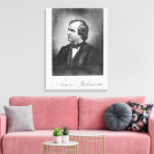 Portrait von Andrew Johnson Leinwanddruck (Insitu (Wohnzimmer))