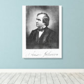 Portrait von Andrew Johnson Leinwanddruck (Insitu (Holzboden))