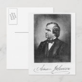 Portrait von Andrew Johnson Postkarte (Vorne/Hinten)
