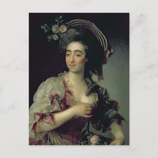 Portrait von Anna Davia-Bernucci, 1782 Postkarte (Vorderseite)