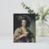 Portrait von Anna Davia-Bernucci, 1782 Postkarte (Stehend Vorderseite)