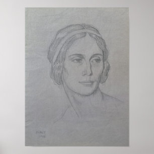 Portrait von Anna Pavlova , 1908 Poster