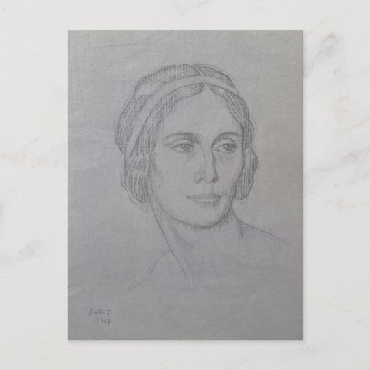 Portrait von Anna Pavlova , 1908 Postkarte (Vorderseite)