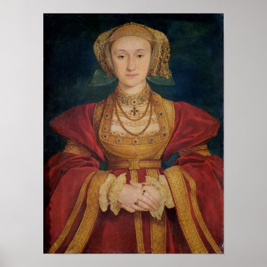 Portrait von Anne von Cleves 1539 Poster (Vorne)