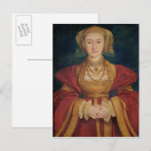 Portrait von Anne von Cleves 1539 Postkarte (Vorne/Hinten)