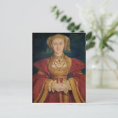 Portrait von Anne von Cleves 1539 Postkarte (Stehend Vorderseite)