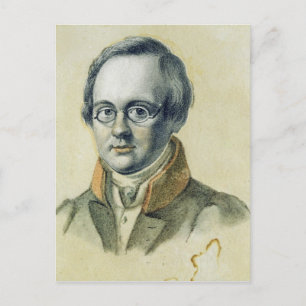 Portrait von Anton A. Delvig, 1830 Postkarte