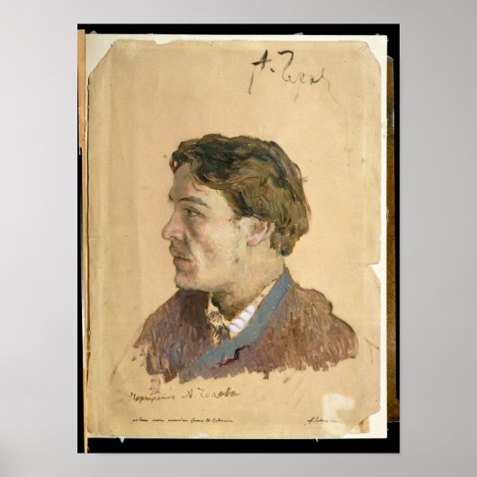 Portrait von Anton Chekhov Poster (Vorne)