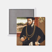 Portrait von Anton Rummel von Liechtenan Magnet (Vorderseite/Rückseite)