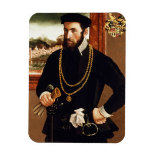 Portrait von Anton Rummel von Liechtenan Magnet