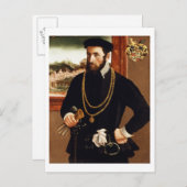 Portrait von Anton Rummel von Liechtenan Postkarte (Vorne/Hinten)