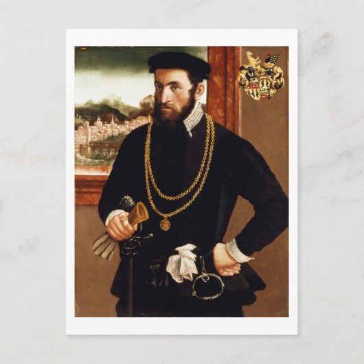 Portrait von Anton Rummel von Liechtenan Postkarte (Vorderseite)