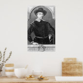 Portrait von Antony van Diemen Poster (Küche)