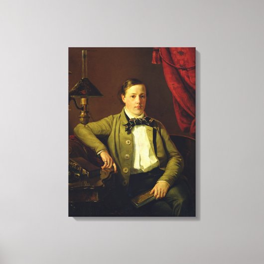 Portrait von Apollon Maykov, 1840 Leinwanddruck (Vorderseite)