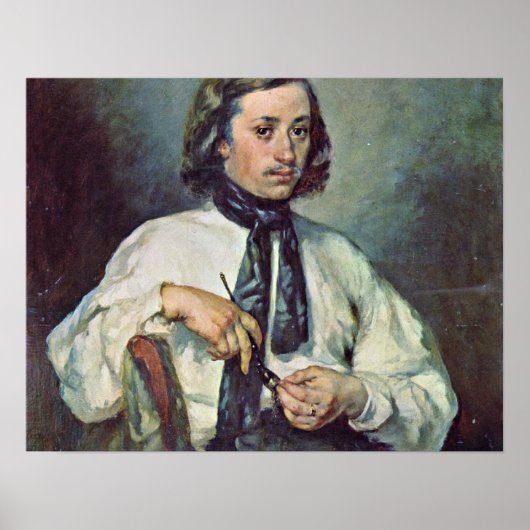 Portrait von Armand Ono, von Millet Jean-Francois Poster (Vorne)