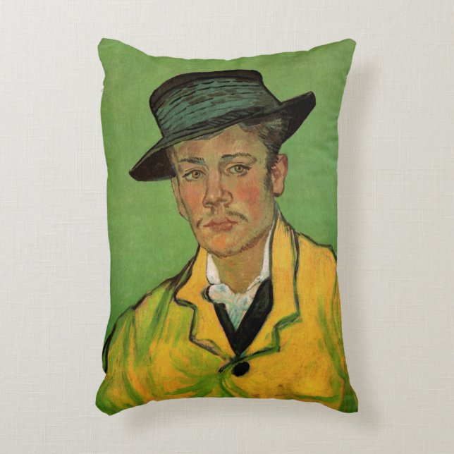 Portrait von Armand Roulin von Vincent van Gogh Dekokissen (Vorderseite(Vertikal))