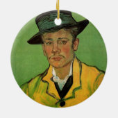 Portrait von Armand Roulin von Vincent van Gogh Keramikornament (Hinten)