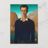Portrait von Arnold Pyle, 1930 von Grant Wood Begleitkarte (Vorderseite)