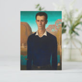 Portrait von Arnold Pyle, 1930 von Grant Wood Begleitkarte (Stehend Vorderseite)