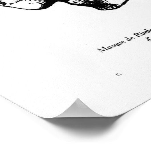 Portrait von Arthur Rimbaud Poster (Ecke)