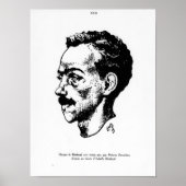 Portrait von Arthur Rimbaud Poster (Vorne)