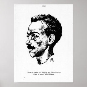 Portrait von Arthur Rimbaud Poster