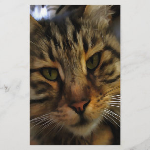 Portrait von Artistic Pet, lang haarige Tablette, Briefpapier