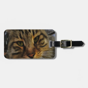 Portrait von Artistic Pet, lang haarige Tablette,  Gepäckanhänger