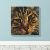 Portrait von Artistic Pet, lang haarige Tablette,  Leinwanddruck (Insitu (Holzboden))