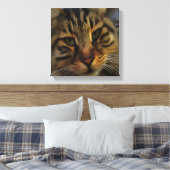 Portrait von Artistic Pet, lang haarige Tablette, Leinwanddruck (Insitu (Schlafzimmer))
