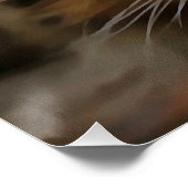 Portrait von Artistic Pet, lang haarige Tablette, Poster (Ecke)