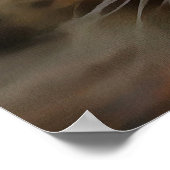 Portrait von Artistic Pet, lang haarige Tablette, Poster (Ecke)
