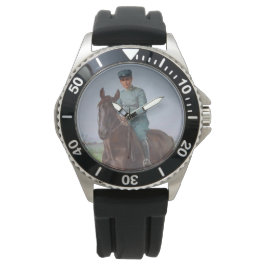 Portrait von Attilio Triboletti (Cavalry Soldier) Armbanduhr