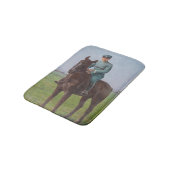 Portrait von Attilio Triboletti (Cavalry Soldier) Badematte (Schrägansicht)