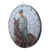 Portrait von Attilio Triboletti (Cavalry Soldier) Dartscheibe (Vorderseite rechts)