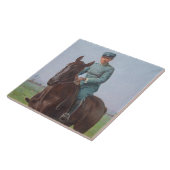 Portrait von Attilio Triboletti (Cavalry Soldier) Fliese (Seite)