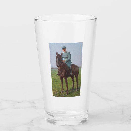 Portrait von Attilio Triboletti (Cavalry Soldier) Glas (Vorderseite)