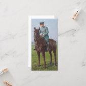 Portrait von Attilio Triboletti (Cavalry Soldier) Karte (Vorderseite/Rückseite Beispiel)