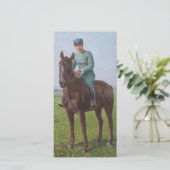 Portrait von Attilio Triboletti (Cavalry Soldier) Karte (Stehend Vorderseite)