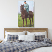 Portrait von Attilio Triboletti (Cavalry Soldier) Leinwanddruck (Insitu (Schlafzimmer))