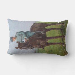 Portrait von Attilio Triboletti (Cavalry Soldier) Lendenkissen